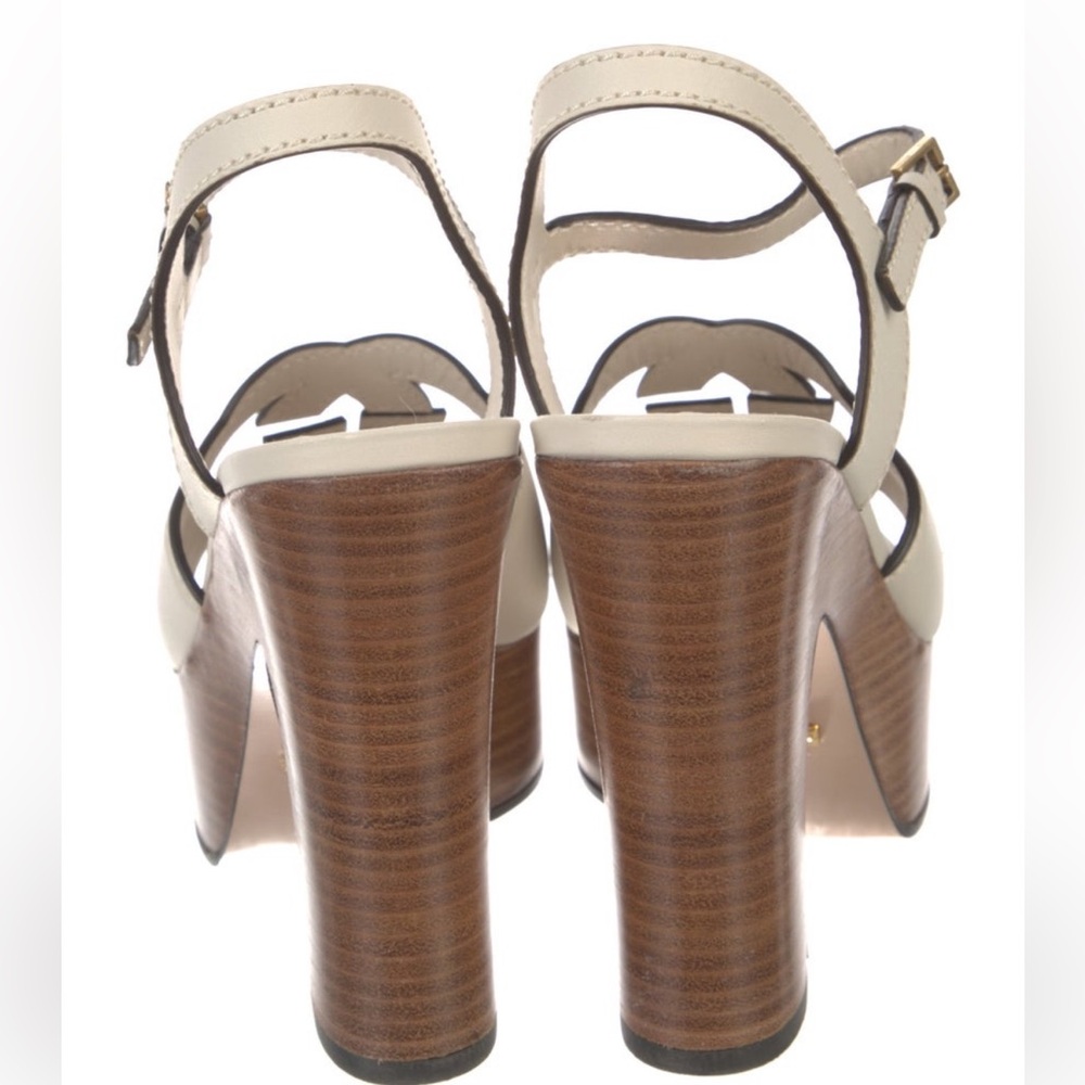 Gucci Leather Platform Sandals - Picture 4 of 5
